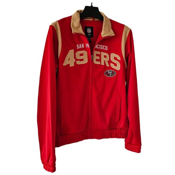 NFL Team G-III Apparel San Francisco 49ers Jacket | NWT | XS | Red Gold BLK WHT - Picture 3 of 16